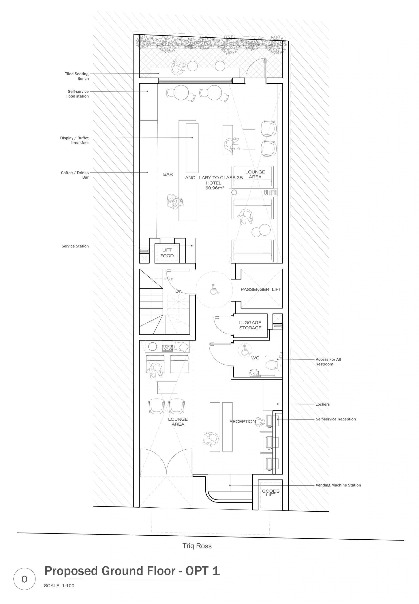 Ground floor / Option 1 / DAAA Haus, FP.01
