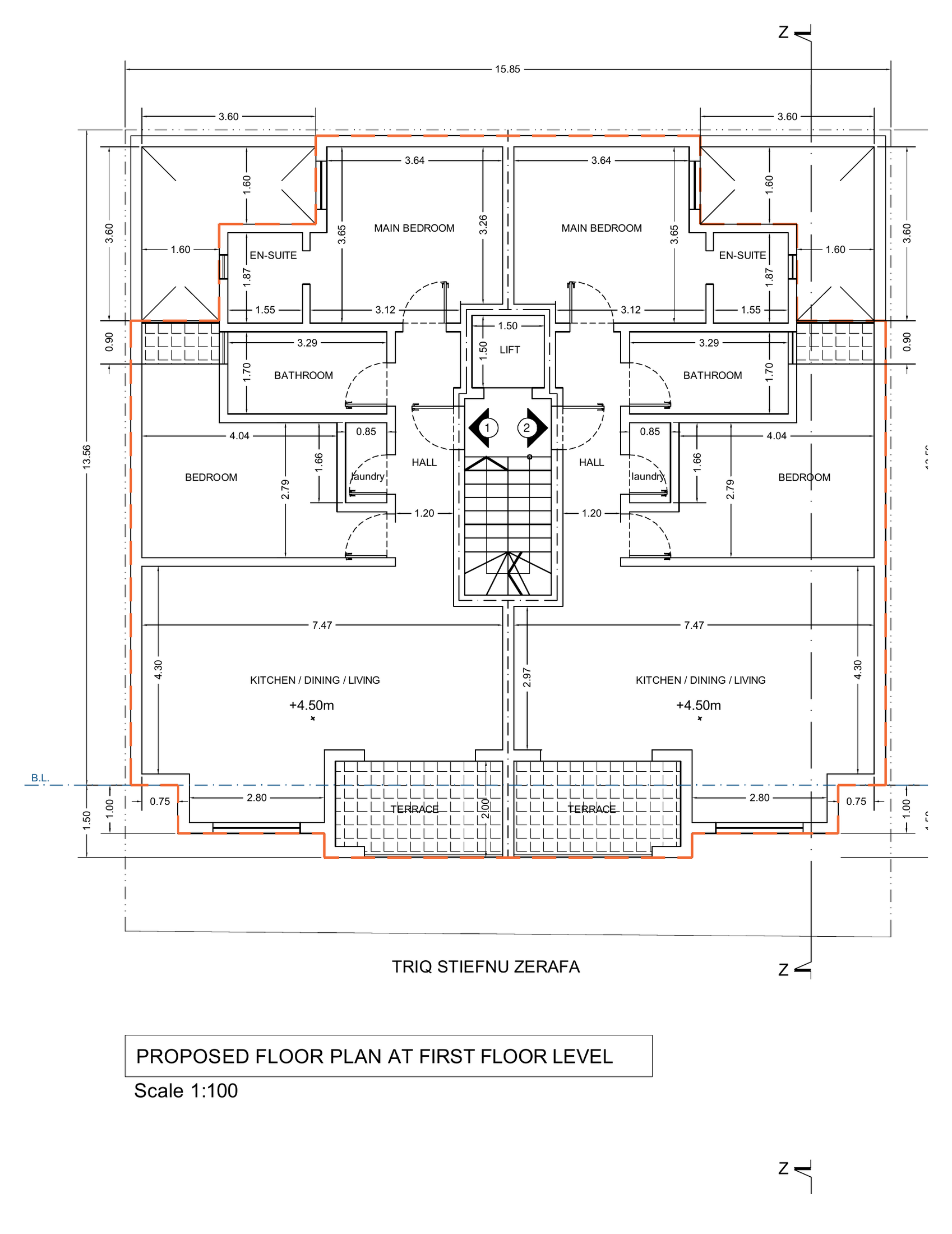 Supplied Vista first-floor plan